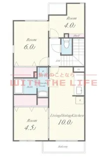 リベルテ【Ⅱ-203号号室】の間取り