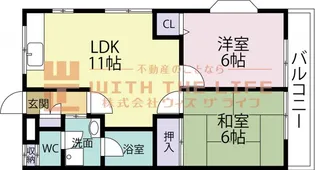 宗崎ハイツ【101号号室】の間取り