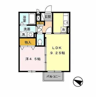 メルベーユ・ドミール【D217号号室】の間取り