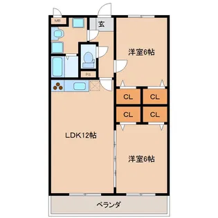 グリーンヒルズ東山【403号号室】の間取り