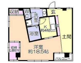 レジデンシャルパーク久留米駅前【207号号室】の間取り
