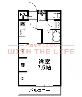 ラ・ヴェリテ水天宮【103号号室】の間取り