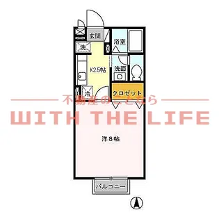 プレシャスコート【女性限定】【203号号室】の間取り