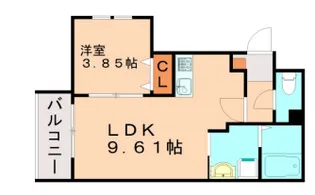Rassure N・K【301号号室】の間取り
