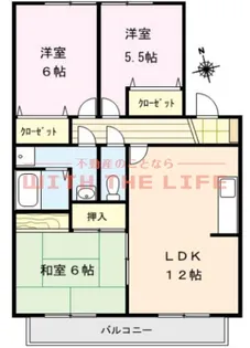 グリーンタウン津留崎【212号号室】の間取り