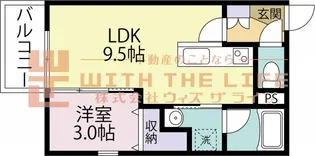 YOUR PLACE(ユアプレス)宮ノ陣【101号号室】の間取り