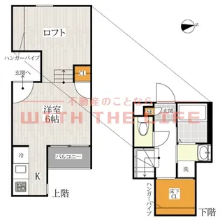 CB鳥栖ヴェールニル【203号号室】の間取り