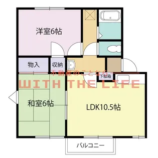 ウエストヴィレッジ【B201号号室】の間取り