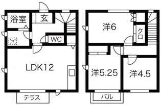 エンブレム国分【B-2号室】の間取り