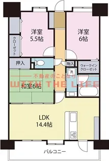 エバーライフネアシティ久留米壱番館【504号号室】の間取り