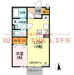 ラーン・サバーイ【101号号室】の間取り