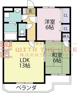 コンフォールⅡ【205号号室】の間取り