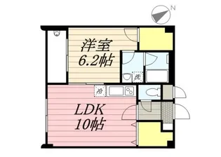 サンライズ小森野【1階】の間取り
