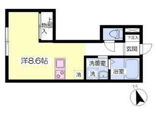 ベルリネッタ【102号号室】の間取り