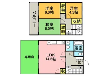 メゾンドールMURATA【107号号室】の間取り