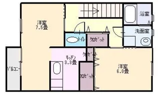 ヴィラ・クローバー【202号号室】の間取り