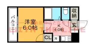 フォルム久留米六ツ門【401号号室】の間取り