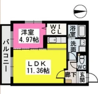 グランドゥールステラ【202号号室】の間取り