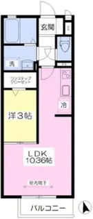 グリーンハイツK【205号号室】の間取り