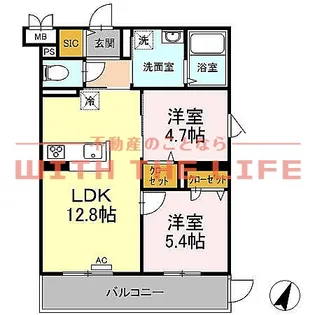 グランジュール大手町【105号号室】の間取り