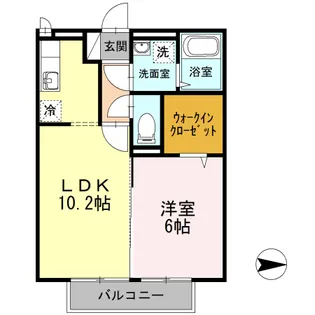 ガーデンヒルズ荒木【201号号室】の間取り