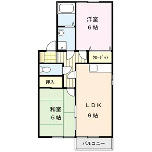 ガーデニアⅡ【201号号室】の間取り