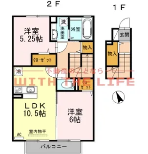 メビウスレーベン【202号号室】の間取り