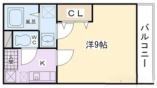 リブレア久留米駅前【B101号号室】の間取り