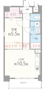 モントーレヒルズ東櫛原【102号号室】の間取り