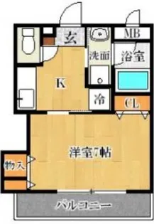 ライフコートセイ【203号号室】の間取り