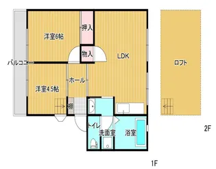 グレースコーポ合川【B205号号室】の間取り