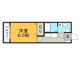 ドマーニASOU【201号号室】の間取り