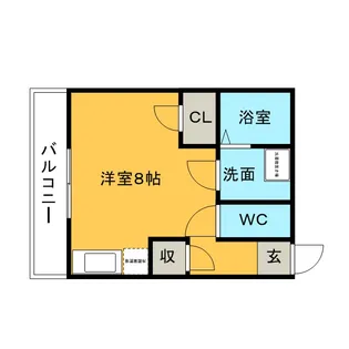 渡辺第2ビル【303号号室】の間取り