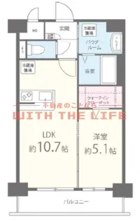 1LDKの間取り画像