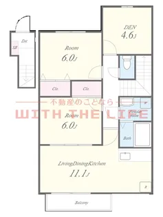 グランドアマレーVI番館(グランドアマレー6番館)【206号号室】の間取り
