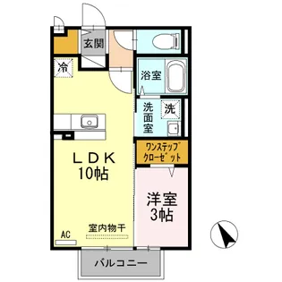 プレミスト【B110号号室】の間取り