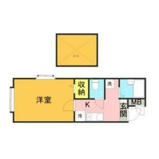 パンシオンビラ久留米【E203号号室】の間取り