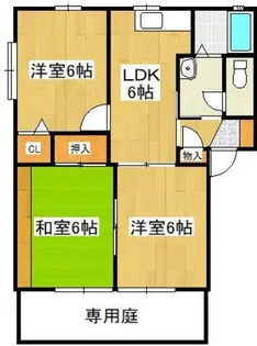 グリーンエクセル小森野A【101号号室】の間取り