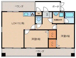 E・POPULAR(イーポプラール)【501号号室】の間取り