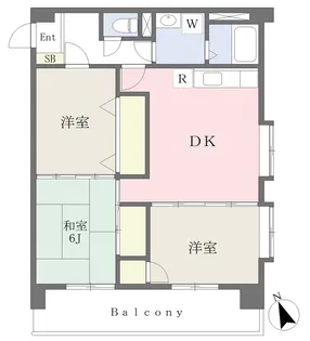 シャルムⅠ【702号号室】の間取り