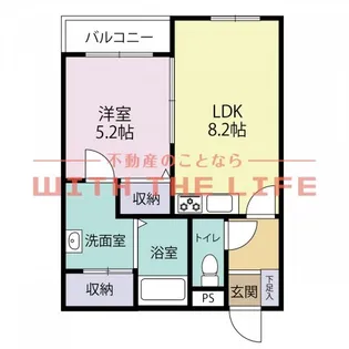 FLEX21久留米一番街【503号号室】の間取り