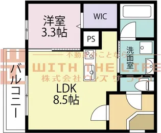 ラルヴェール試験場前【Ⅱ301号号室】の間取り