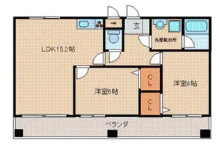 E・POPULAR(イーポプラール)【202号号室】の間取り