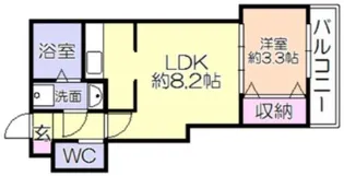 レイナス花絣【102号号室】の間取り