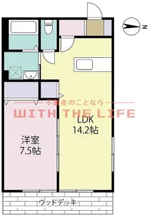 リーフ白壁【202号号室】の間取り