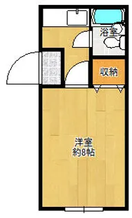 花畑駅前ビル【303号室】の間取り