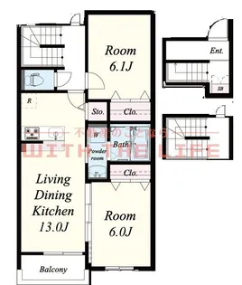エクセラン朝妻【201号号室】の間取り