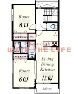 エクセラン朝妻【307号号室】の間取り