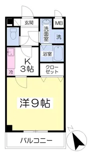 STシャトー【202号号室】の間取り