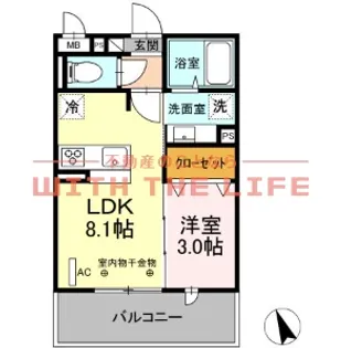 CASTILLO(カスティーヨ)【206号号室】の間取り